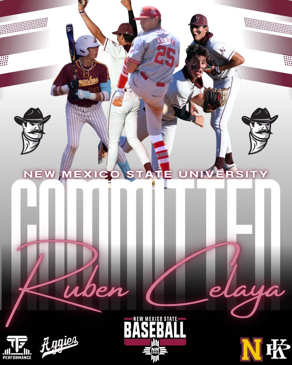Ruben Antonio Celaya Alvarado (@rubenantonioc25) on Twitter photo I am very excited and blessed to announce my commitment to further my academic and baseball career at New Mexico State University!
<a href="/NMStateBaseball/">New Mexico State Baseball</a>
#AggieUp I am very excited and blessed to announce my commitment to further my academic and baseball career at New Mexico State University!
<a href="/NMStateBaseball/">New Mexico State Baseball</a>
#AggieUp