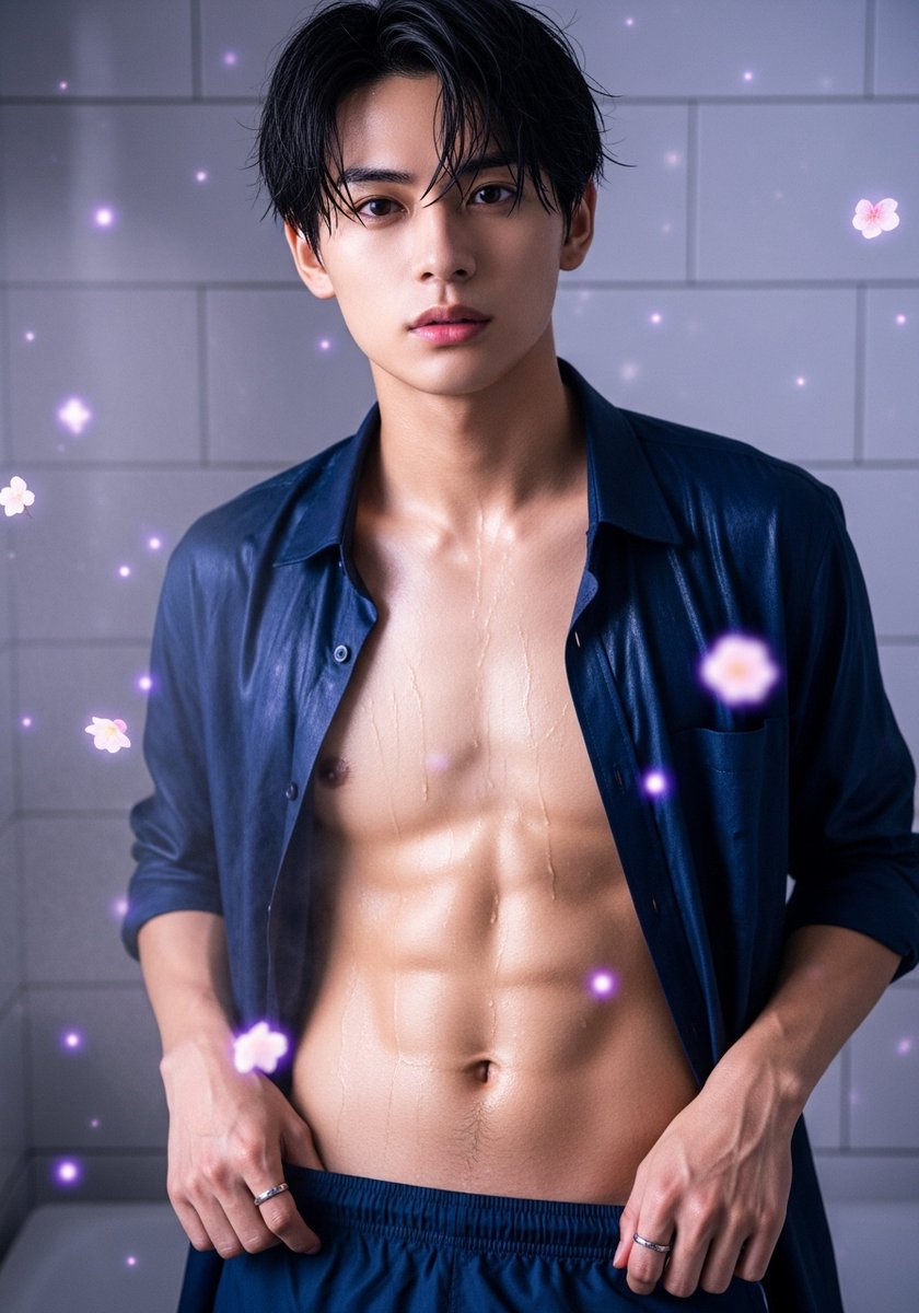 汗ばんだ肌に夏の風が心地いい。今日みたいな日は特別だね。 #AI男子