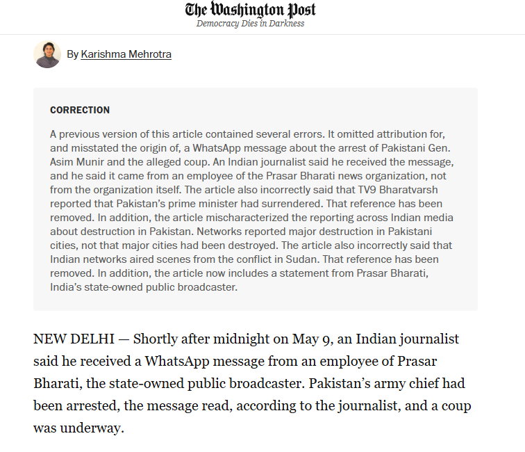 Smita Deshmukh🇮🇳 (@smitadeshmukh) on Twitter photo Ohoo <a href="/washingtonpost/">The Washington Post</a> gives a lengthy apology for spreading fake news about #OperationSindoor
Good work by <a href="/TV9Bharatvarsh/">TV9 Bharatvarsh</a> for taking the anti-India liberal brigade of <a href="/JeffBezos/">Jeff Bezos</a> to the cleaners Ohoo <a href="/washingtonpost/">The Washington Post</a> gives a lengthy apology for spreading fake news about #OperationSindoor
Good work by <a href="/TV9Bharatvarsh/">TV9 Bharatvarsh</a> for taking the anti-India liberal brigade of <a href="/JeffBezos/">Jeff Bezos</a> to the cleaners