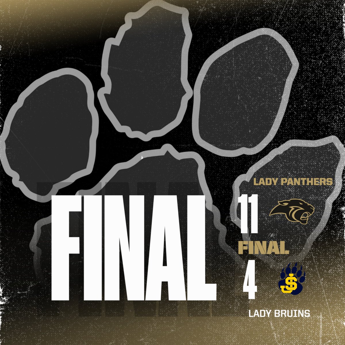 The Lady Panthers defeated the St. Joseph Lady Bruins 11-4 tonight! Way to go Panthers!