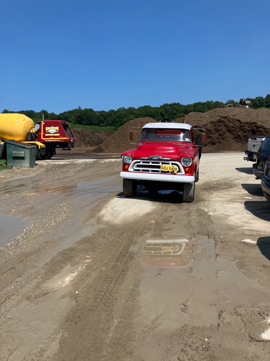 68 years old and still hard at work! Making some deliveries at the concrete plant