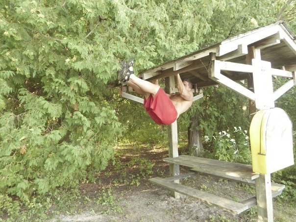 At the beach, using pavilion truss, go for a 3 set 39 rep head sky high to toes sea low hanging leg raises then add progressive resistance overload for desired effect. #Philippians3:14 #stayingalivein2025 #fattofitnoquit #fightyoflight #fababs #icanucantoo #generationjoshua

@