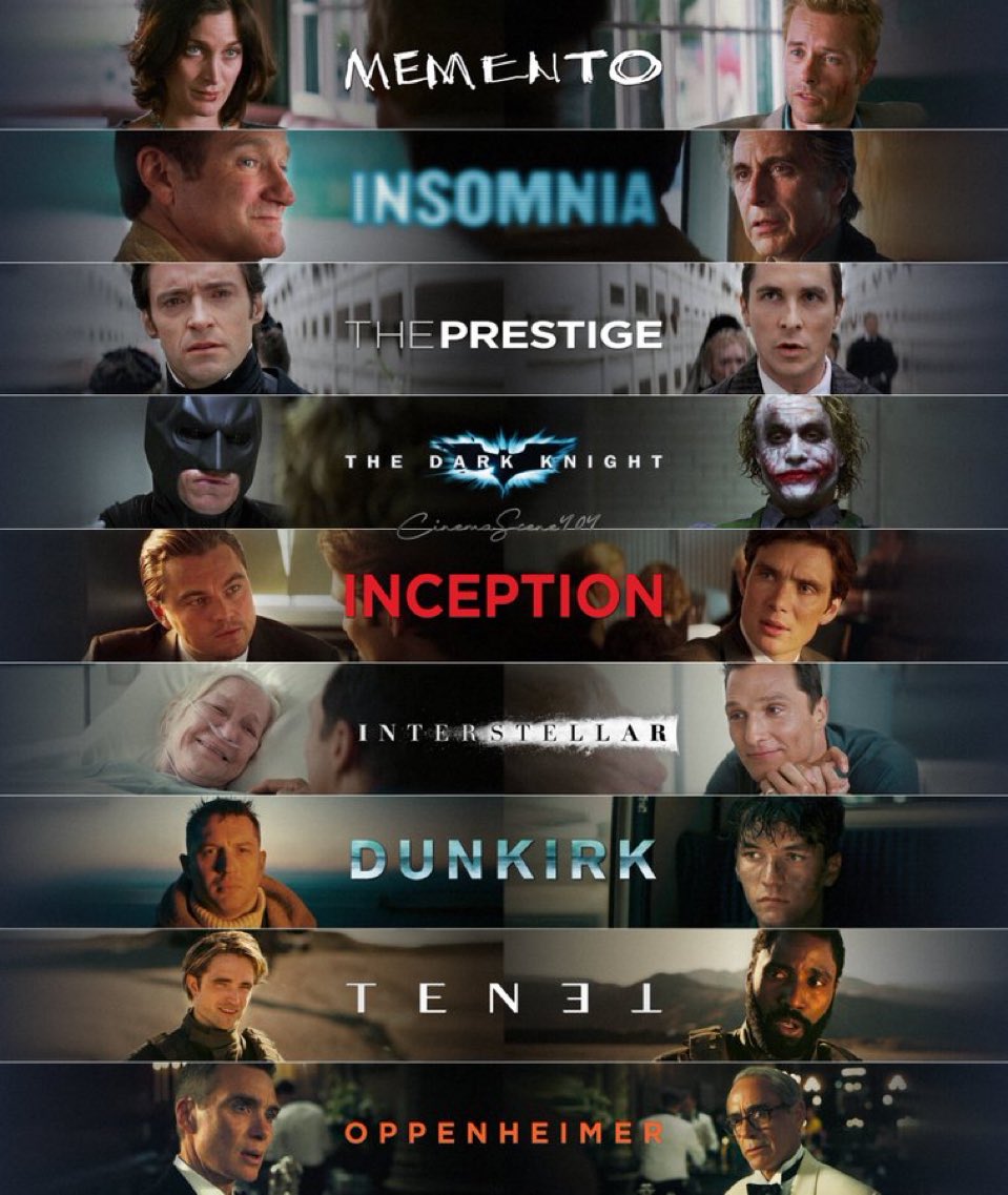 A dream filmography for any filmmaker 

Happy birthday #ChristopherNolan 🎉