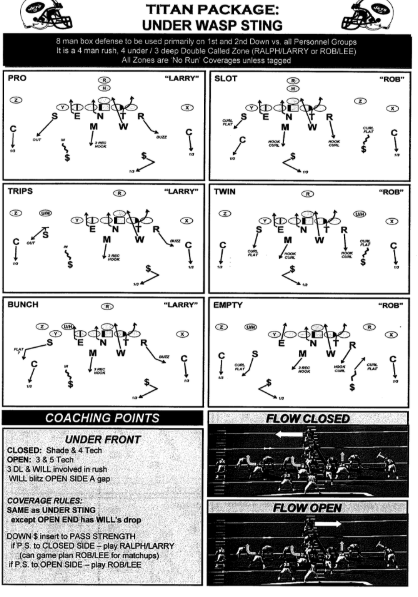 Rex Ryan Wasp Sting (Simulated Pressure). Familiar path for the Aranda/Roberts family.