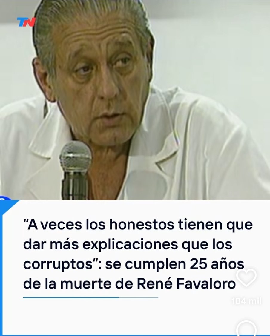 René Favaloro. Paso un año más.