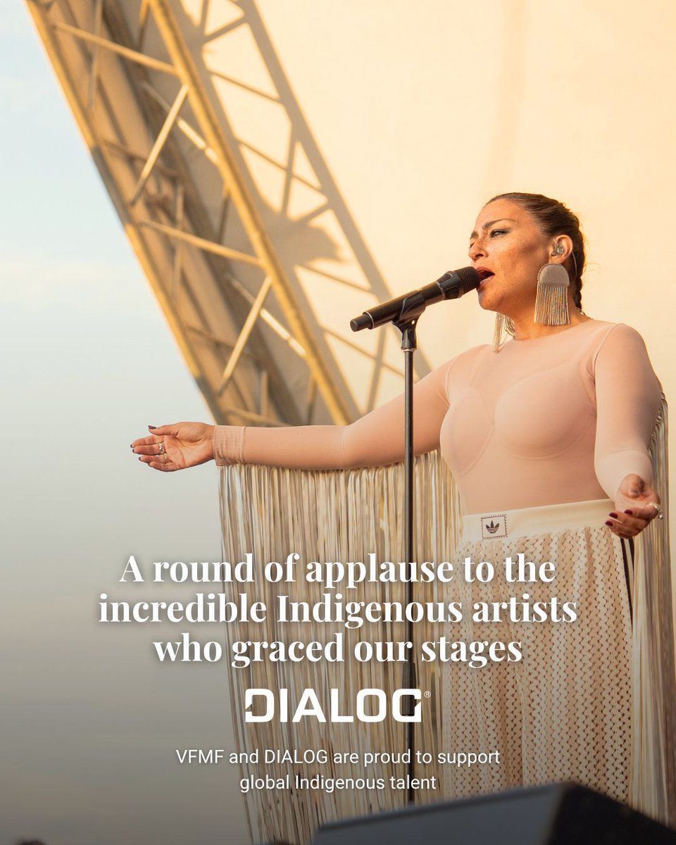 A big thank you to DIALOG for their generous support as the presenting sponsor of Indigenous music at this year’s Festival.

Your commitment helped ensure these voices were heard and celebrated on our stages.

Photo: the incredible Elisapie, on Friday Main Stage.