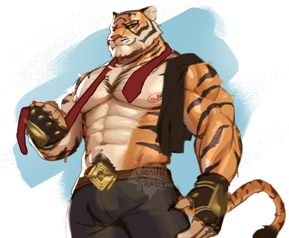 oscar doodle for international tiger day (with one minute left to spare)