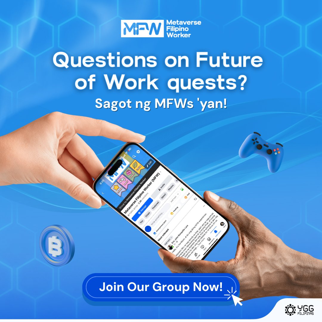 Kamusta kayo sa paggawa ng <a href="/YGGFutureOfWork/">YGG Future of Work</a> tasks? 😵‍💫

Normal lang ‘yan, lalo na kung first time mo sa digital tasks. Good news is that you’re not doing this alone dahil may community tayo na ready kang turuan! 🤝

Join the MFW FB group and connect with fellow MFWs at