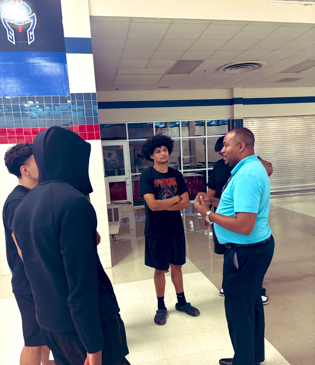 <a href="/LedayAl/">Dr. Adrian Leday</a> speaking with our athletes and inspiring our senior athletes! Thank you Doc for being a critical piece of tonight’s parent meeting and equipment event. #TheGarlandWay T I T A N | S T R O N G