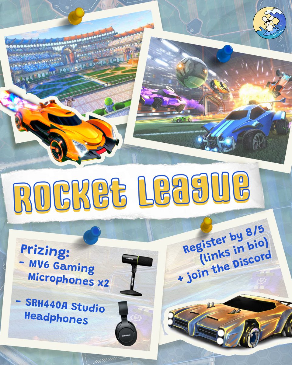 Esports At UC Davis (@esportsatucd) on Twitter photo 🚗Just because the whole lobby’s in a Fennec doesn’t mean you can’t use the Octane🚗
Just because I need boost doesn’t mean I can’t make the save, especially <a href="/summersplashna/">Summer Splash</a> ’s Rocket League Tournament on Aug 8th.
Registration closes Aug 5th @ 11:59 pm.
🎨 @ marticyann on IG 🚗Just because the whole lobby’s in a Fennec doesn’t mean you can’t use the Octane🚗
Just because I need boost doesn’t mean I can’t make the save, especially <a href="/summersplashna/">Summer Splash</a> ’s Rocket League Tournament on Aug 8th.
Registration closes Aug 5th @ 11:59 pm.
🎨 @ marticyann on IG