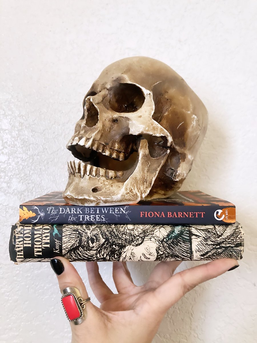 MyDarkLibrary's tweet image. It’s the last day to vote for our August read and the poll is on fire! Right now, HARVEST HOME by Thomas Tryon and THE DARK BETWEEN THE TREES by Fiona Barnett are neck and bloody neck. Head over to @bookclubshq and cast your vote and please the old gods.