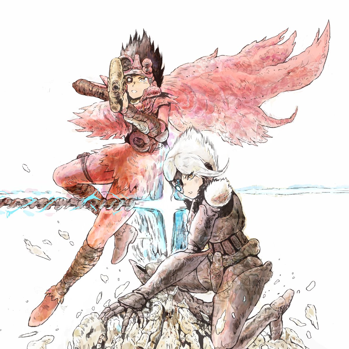 TomLintern1's tweet photo. Volume 2 cover art in progress. Version 8 million 😭 https://t.co/IahfRtX3iy