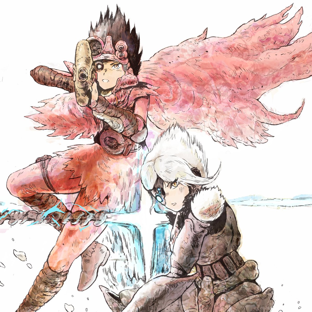 TomLintern1's tweet photo. Volume 2 cover art in progress. Version 8 million 😭 https://t.co/IahfRtX3iy