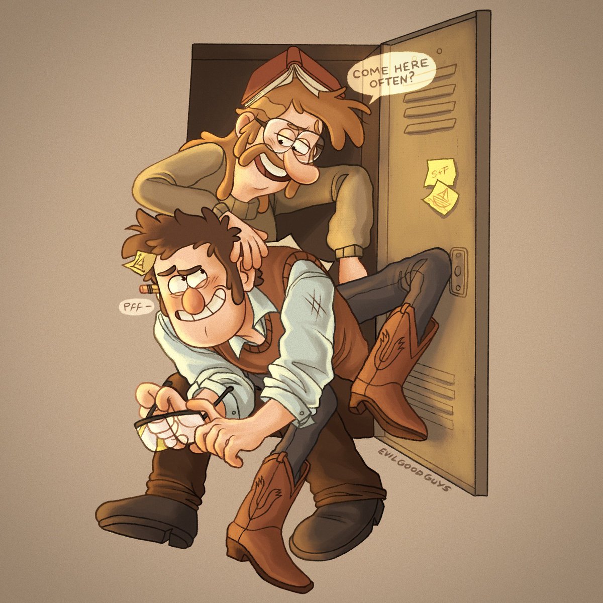evilgoodguys's tweet photo. I can tell that we are gonna be friends #FiddauthorDay #fiddauthor #fiddlefordmcgucket #stanfordpines #gravityfalls https://t.co/9AIM0KlYiq