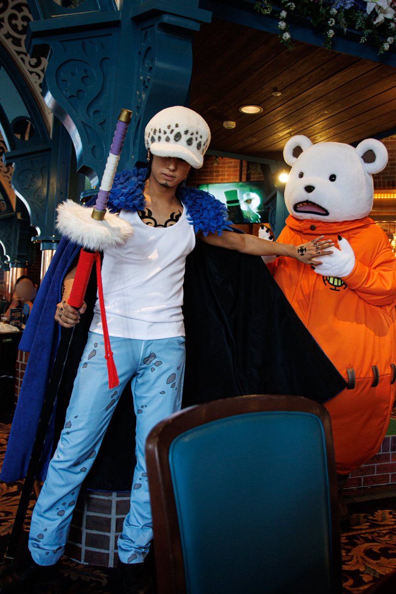 ベポには甘いロー🐯 #USJファン #サンレス #USJワンピース #サンジの