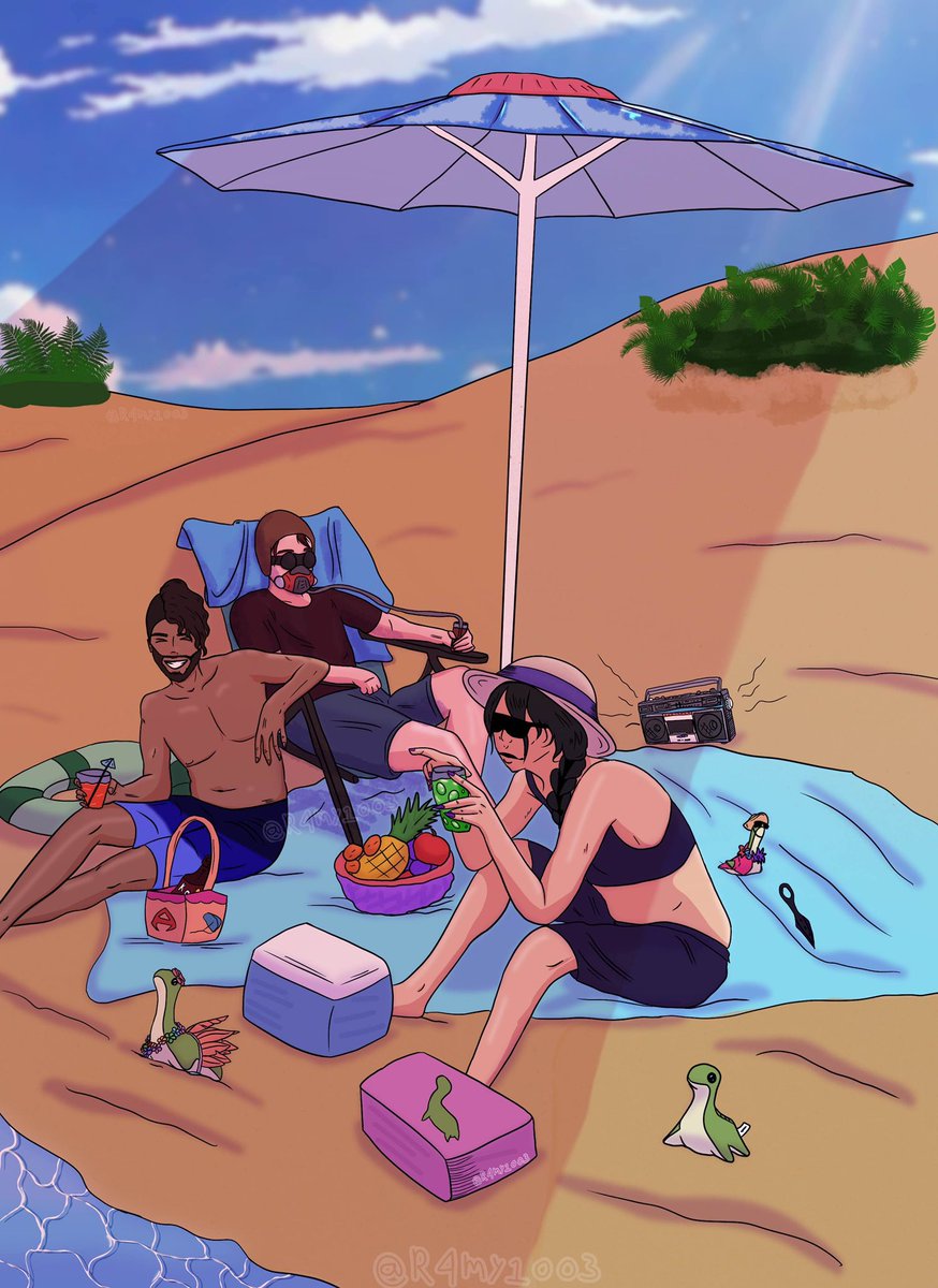 R4my1003's tweet image. Hey I worked on this!!!! ^^ check out the other pieces too tho! Everyone did so good!🥹🥹🥹🌊🏖️

#ApexSwimSuitEdition #miraithhound #nessie  #Apexlegendsfanart