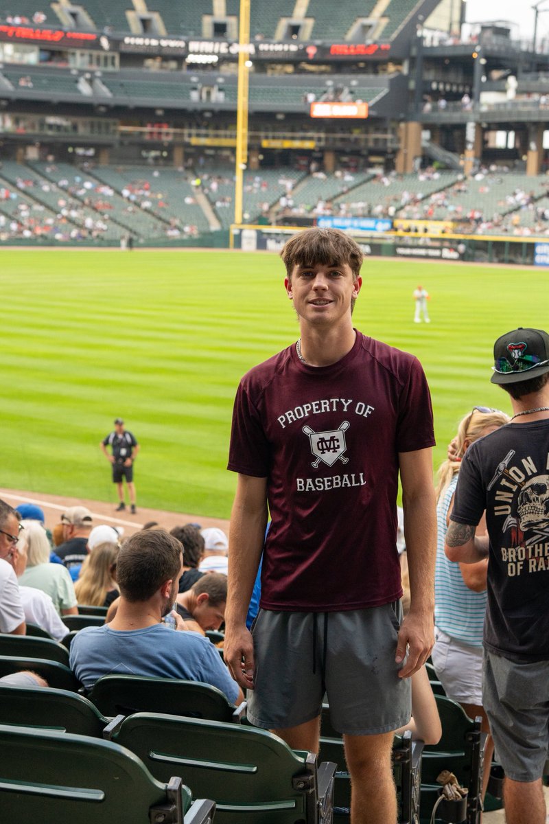 Congratulations to Drew Church ‘25, who was honored tonight before the White Sox/Phillies game as a 2025 IHSA All-State selection!