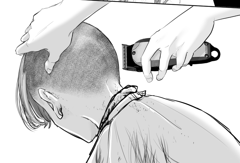 #見た人は必ず性癖を1つ絶対暴露する 
断髪シーン