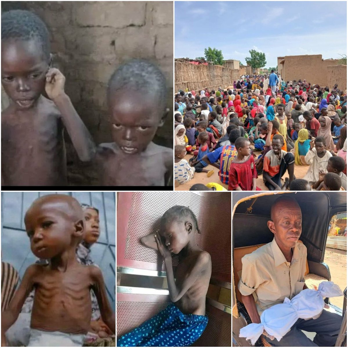 #السودان : مجاعة تضرب السودان في ظل صمت دولي مريب؛ مدينة الفاشر محاصرة ومجاعة تضرب السوادنيين هناك...أين ضمير العالم ...؟!
لا حول ولا قوة إلا بالله😭😭
انقذوا أهل السودان