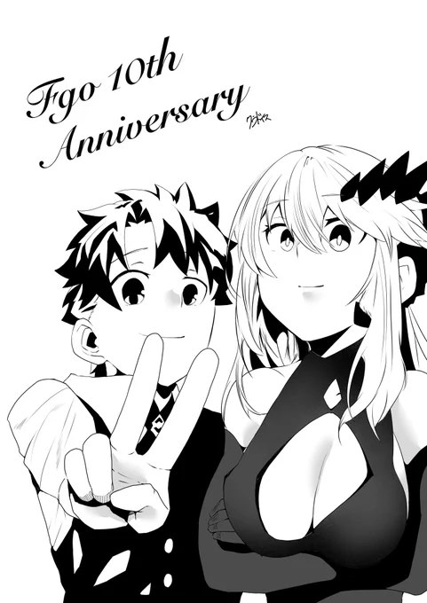 10周年おめでとう御座います🎊🎉🎉

 #FGO  #FGO10周年   #FGO10周年メッセージ 