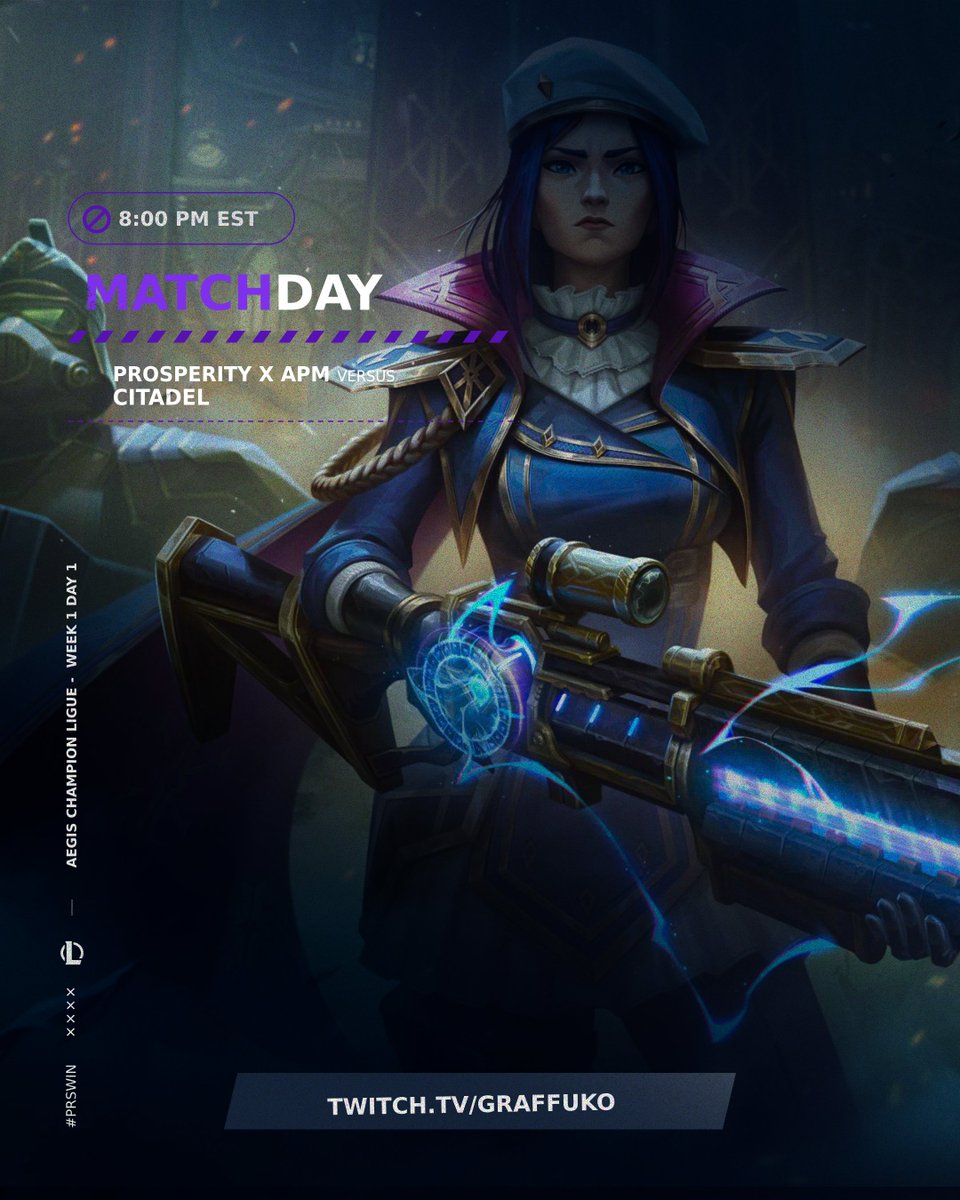 Dexterity Gaming (@dexteritydxg) on Twitter photo ๐ด <a href="/AegisEsportsGG/">Aegis Esports</a> - ACL 2025 Summer split Day 1
It's time for the Classico match ! the squad is fully locked in #PRSWIN
๐ <a href="/CitadelCTG/">Citadel Gaming</a>
๐บTwitch.tv/graffuko
โฒ๏ธ Live now ๐ด <a href="/AegisEsportsGG/">Aegis Esports</a> - ACL 2025 Summer split Day 1
It's time for the Classico match ! the squad is fully locked in #PRSWIN
๐ <a href="/CitadelCTG/">Citadel Gaming</a>
๐บTwitch.tv/graffuko
โฒ๏ธ Live now