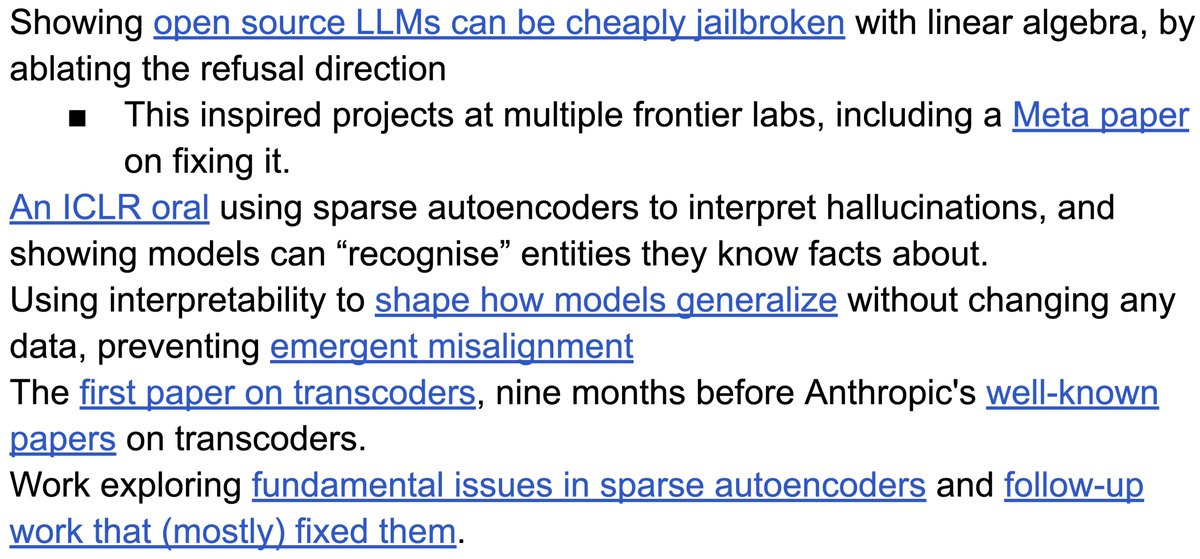 My Winter MATS applications are open! You'll work full-time writing a mech interp paper supervised by me. Due Aug 29

I've supervised 30+ papers by now (incl 15 top conference papers) but cohorts still get better each time. I'm hyped to see what this cohort achieves!

Highlights: