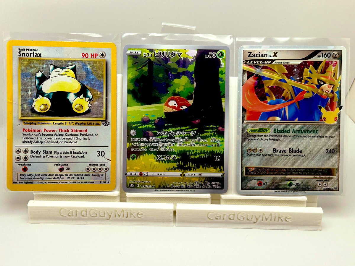 CGMPokeStacks ($5bmwt $1)

zapdos $9.5
James LP $3
snorlax DMG $15
voltorb $1.25
Zacian  $3