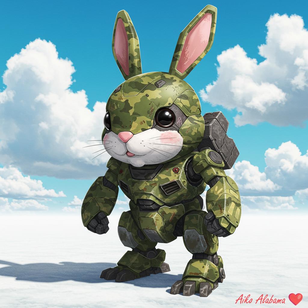 "Sorry to keep you waiting! Lock and load, buddy!"🐰🥕
#AIArtwork #AIイラスト #AIArtCommuity