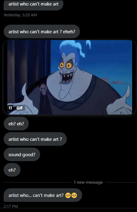 artist who can't make art