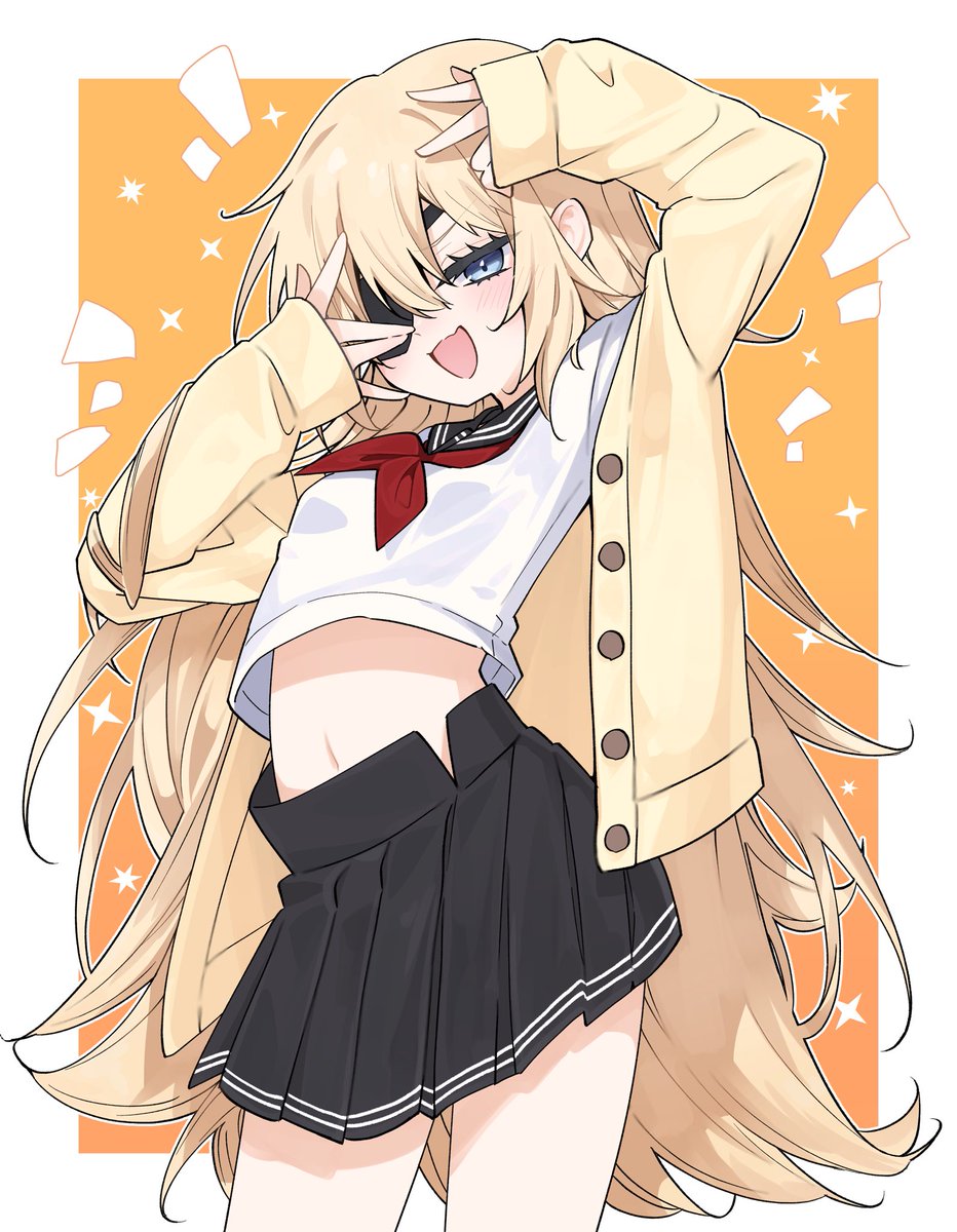 眼帯ONの方( •ω-)✧