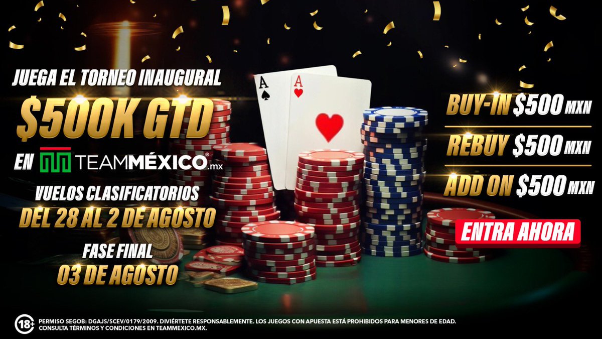 Tipster Mexicano (@tipstermexicano) on Twitter photo ¿Ya tomaste el flight ✈️ que te lleva al torneo de los 500,000 de <a href="/teammexicomx/">TeamMéxico.mx</a> ? 🤔
Regístrate en este link: bit.ly/MexicanoTM
Después mándame mensaje y te ayudo paso por paso 🫶🏻 ¿Ya tomaste el flight ✈️ que te lleva al torneo de los 500,000 de <a href="/teammexicomx/">TeamMéxico.mx</a> ? 🤔
Regístrate en este link: bit.ly/MexicanoTM
Después mándame mensaje y te ayudo paso por paso 🫶🏻