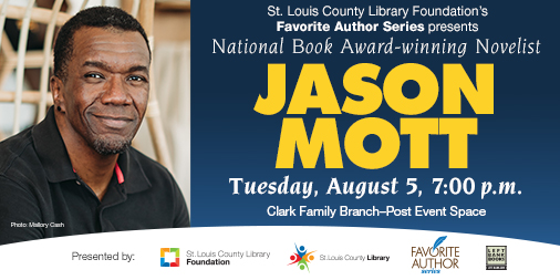 St. Louis County Library (@slcl) on Twitter photo 2021 National Book Award Winner <a href="/JasonMott/">Jason Mott</a> shares a riveting new novel with “People Like Us." Meet the author next week at the Clark Family Branch. slcl.org/authors. 2021 National Book Award Winner <a href="/JasonMott/">Jason Mott</a> shares a riveting new novel with “People Like Us." Meet the author next week at the Clark Family Branch. slcl.org/authors.