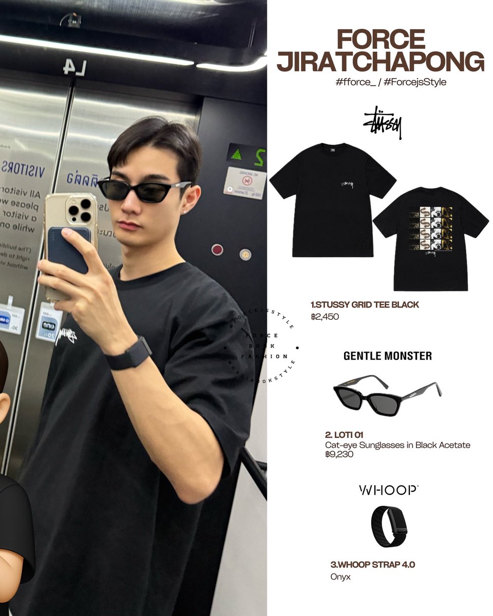 ForceBook_F's tweet image. Forcejs Style ✨
#fforce_ #ForcejsStyle

#Stussy @Stussy 
1. Stussy Grid Tee Black

#GentleMonster @_GentleMonster_ 
2. Loti 01

#WHOOP @WHOOP 
3. Whoop Strap 4.0

-Handsome 🫠-