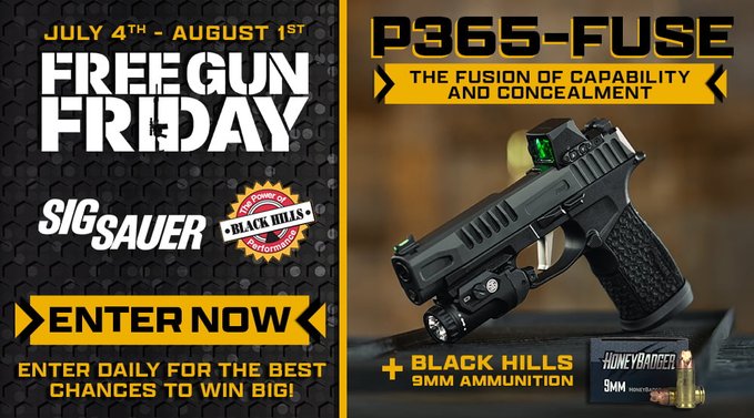 Athlon Outdoors is giving away a <a href="/sigsauerinc/">SIG SAUER</a> P365 Fuse Package. Enter now --&gt; wn.nr/HCV3dRn
Ends 8/1