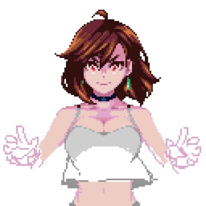 一つのドット絵が行き詰まったら、放置している別のドット絵を進めて息抜きしています。 どんだけドット絵好きなんだ