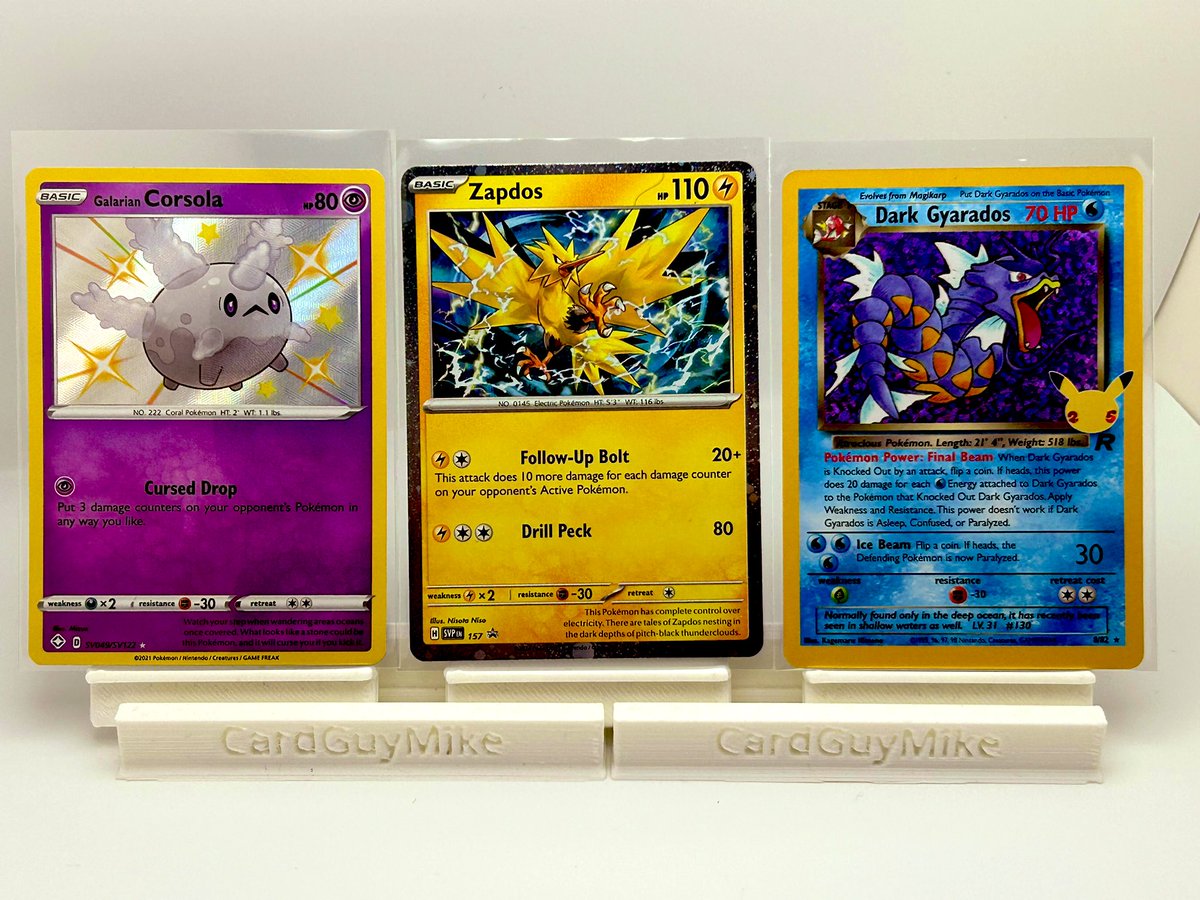 CGMPokeStacks ($5bmwt $1 pwe)

Rillaboom v $0.5
Dedenne gx $18
Duraludon v $0.75
Galarian corsola $1.75
zapdos $0.5
Dark gyarados $3