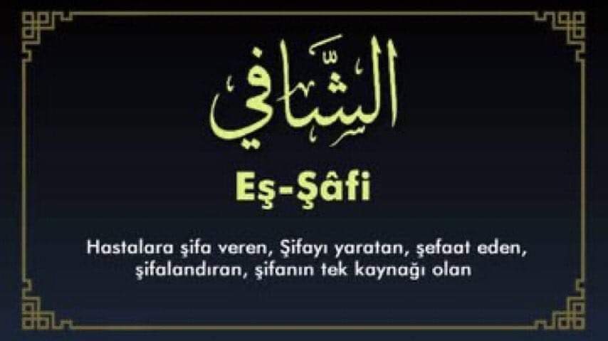 Rabbım ümmetin hastalarına şifalar versin inşaallah...