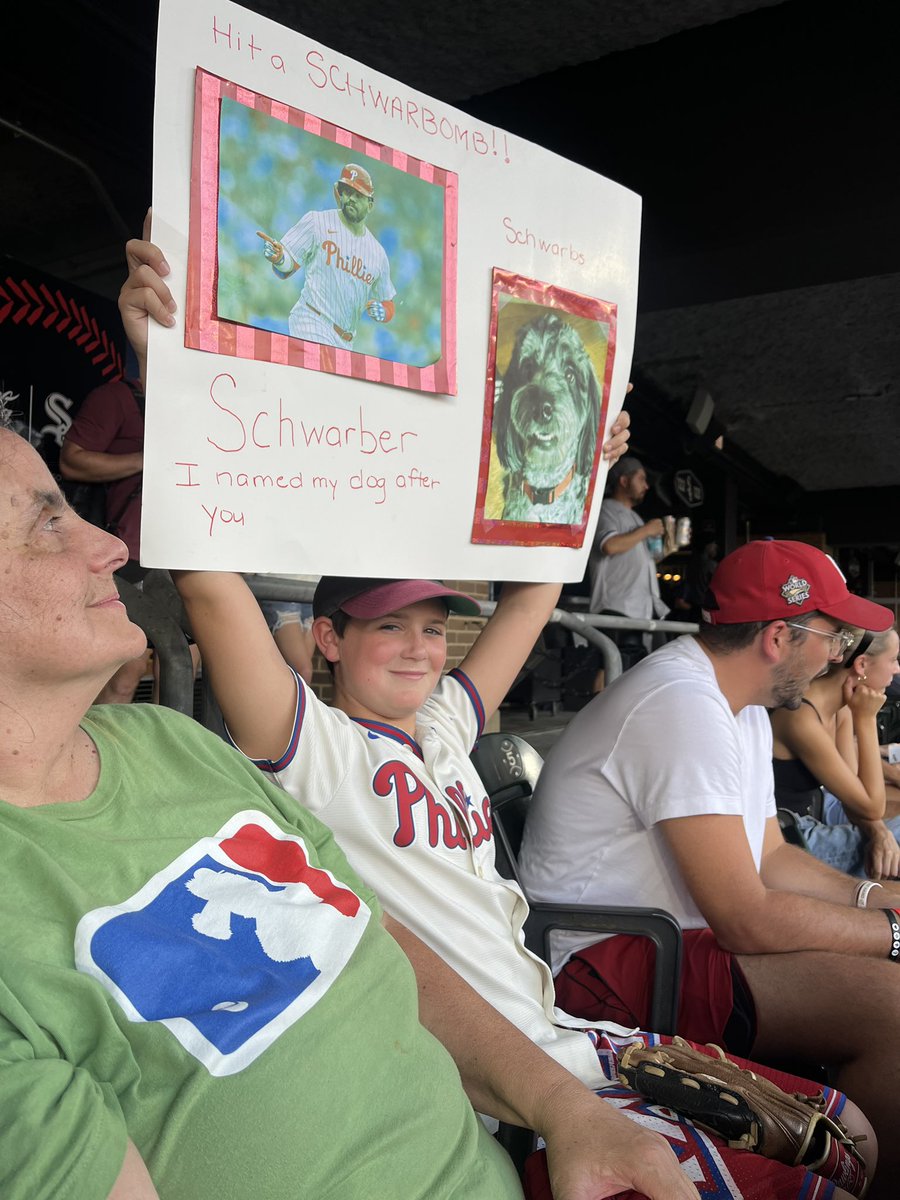 Way to go <a href="/kschwarb12/">Kyle Schwarber</a> just like the poster said we got the schwarbomb!!!
