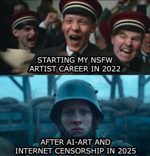 TehHankArt 🔞Commissions closed (@tehhank) on Twitter photo I'm struggling. I'm struggling.