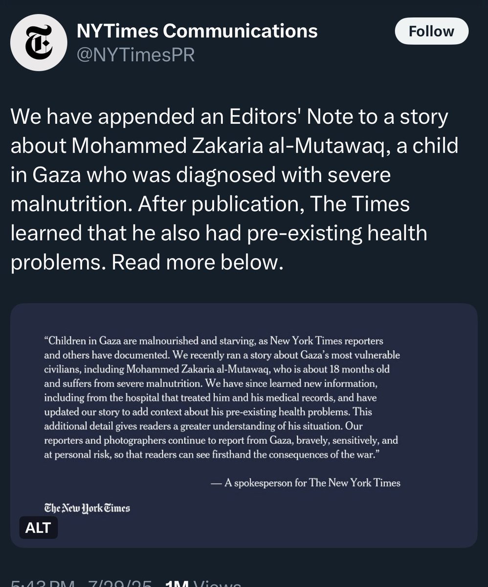 Raylan Givens (@jewishwarrior13) on Twitter photo ๐จJUST IN: The <a href="/NYTimesPR/">NYTimes Communications</a> just โadmittedโ they posted a fake news story, but as usual, the damage is already done, and because of lies like this, Hams is emboldened and refuses to release the hostages ๐จJUST IN: The <a href="/NYTimesPR/">NYTimes Communications</a> just โadmittedโ they posted a fake news story, but as usual, the damage is already done, and because of lies like this, Hams is emboldened and refuses to release the hostages