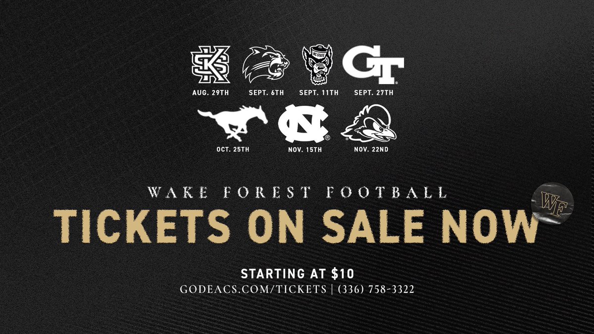 Can’t wait to show you what we have been building, Deacon Nation. 

Get your spot in Allegacy Stadium. 

🎟️: godeacs.evenue.net/list/F13?&RSRC…