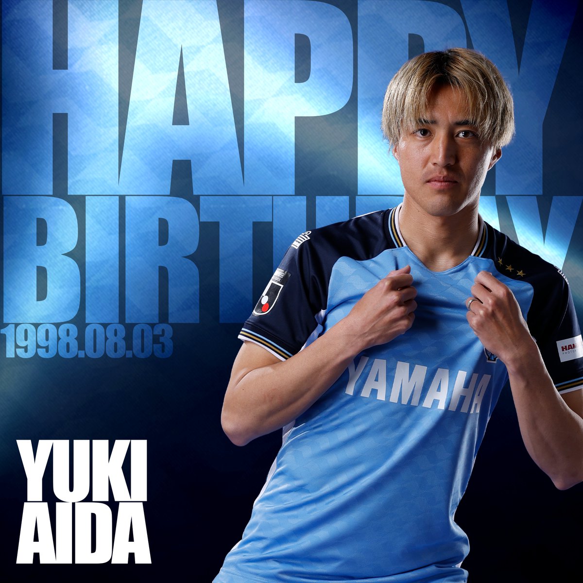 Jubiloiwata_YFC's tweet photo. 𝑯𝑨𝑷𝑷𝒀 𝑩𝑰𝑹𝑻𝑯𝑫𝑨𝒀 𝒀𝑼𝑲𝑰💙

#相田勇樹
#ジュビロ磐田 #jubilo https://t.co/dlVIhzMlIr