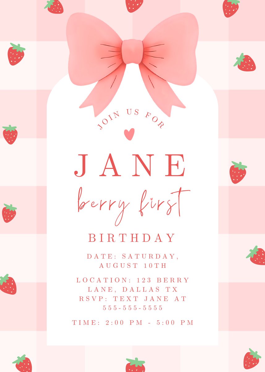 BerryVibesShop's tweet image. party planning? skip the stress 🍓
i made an editable birthday invite template you can customize in minutes (print or digital!)

link: berryvibesstudio.etsy.com