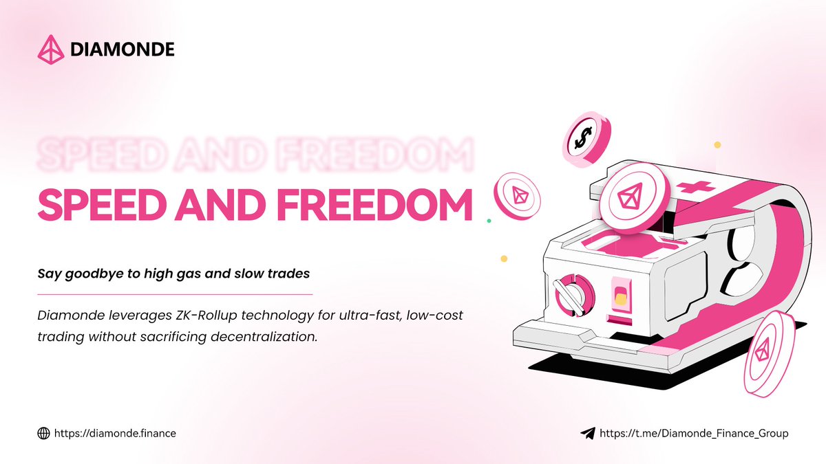 DiamondeFinance's tweet image. 📈 Say goodbye to high gas and slow trades.
Diamonde leverages ZK-Rollup technology for ultra-fast, low-cost trading without sacrificing decentralization.
Built for speed. Designed for freedom.
#Layer2 #ZKTech #DeFiInfra