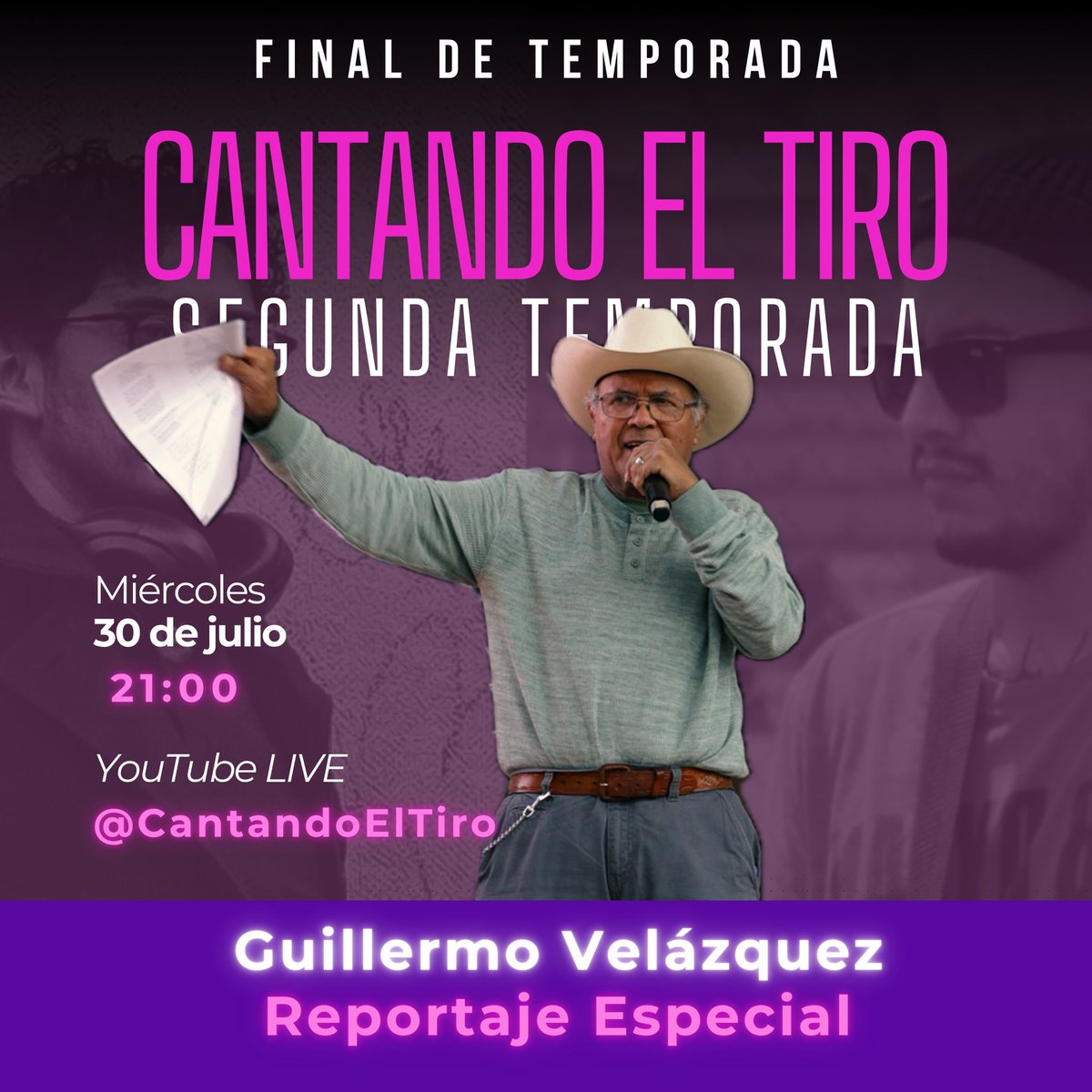 🎙 Este miércoles 30/07/25, estreno del episodio final de #CantandoElTiro:
Un reportaje especial con el huapanguero Guillermo Velázquez

🕘 21 hrs en YouTube → youtu.be/Ixh2PMY9pkM?si…

@kivort @soypablorivera
#podcast #cdmx #songwriting #compositor #cantautor