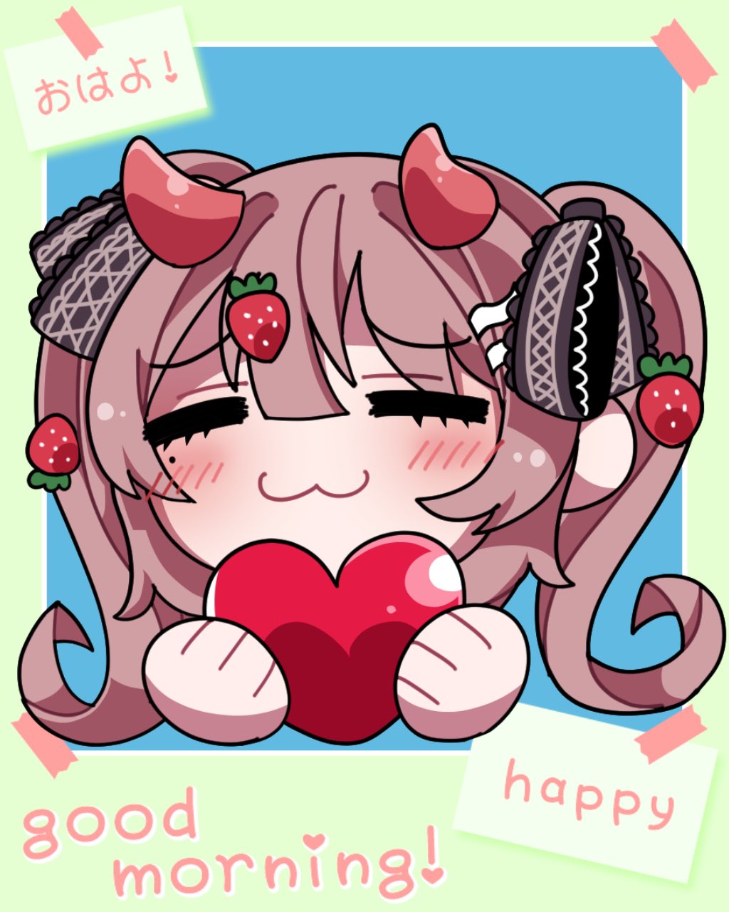 蓮くじらと綿毛猫くじら【イチゴchan】 ちーちゃんはいちご好き🍓【WOWG】 on X: 