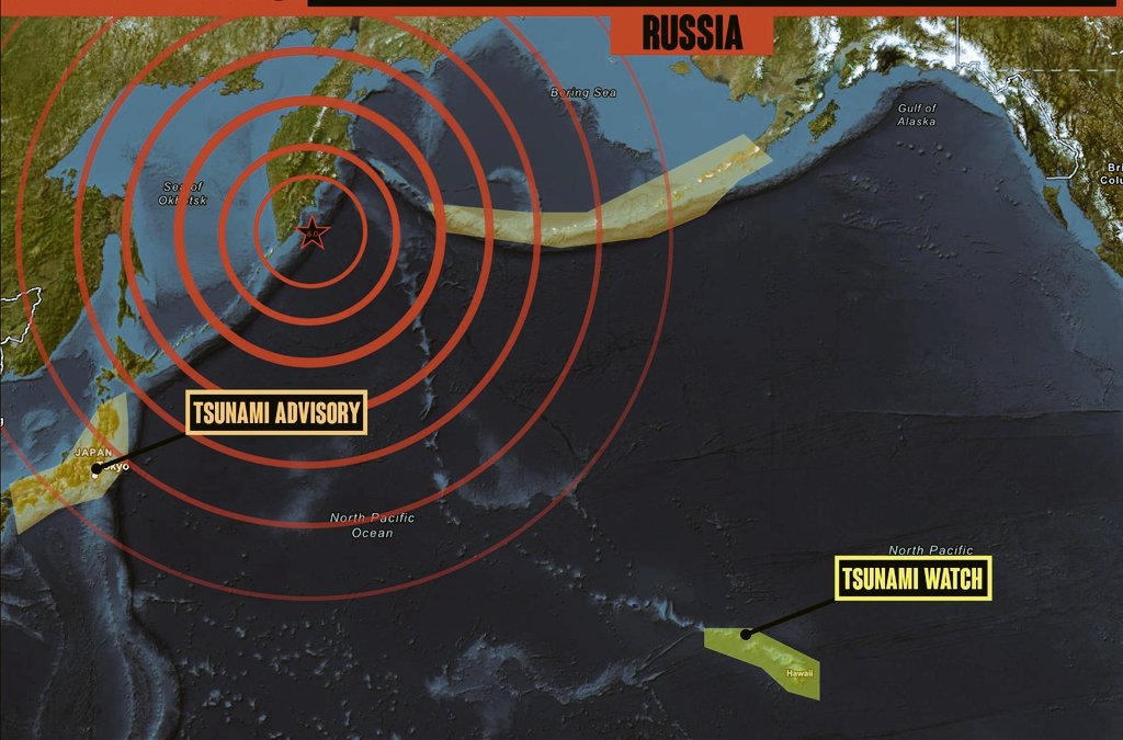 Alert 🚨 
The Pacific Tsunami Warning Center issued an immediate “tsunami watch” for the state of Hawaii.

The Hawaii County Civil Defense Agency said in a social media post that the quake may be strong enough to “generate destructive waves” in Hawaii.