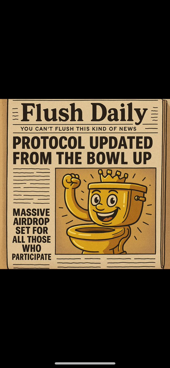 TheToiletCoin (@thetoiletcoin_) on Twitter photo ๐ฐ BREAKING FLUSH NEWS
Protocol Upgraded from the Bowl Up.
Massive airdrops loadingโฆ ๐ง
๐ฎ Arcade Reopening Soon
๐ฏ 10,000 $TOILET = Airdrop Access
๐ 1,000,000 $TOILET = 2x Multiplier Tier
๐ธ Current Cost?
โก๏ธ Just $0.30 for 10K
โก๏ธ Around $30 for 1M
๐ The cheapest multiplier ๐ฐ BREAKING FLUSH NEWS
Protocol Upgraded from the Bowl Up.
Massive airdrops loadingโฆ ๐ง
๐ฎ Arcade Reopening Soon
๐ฏ 10,000 $TOILET = Airdrop Access
๐ 1,000,000 $TOILET = 2x Multiplier Tier
๐ธ Current Cost?
โก๏ธ Just $0.30 for 10K
โก๏ธ Around $30 for 1M
๐ The cheapest multiplier