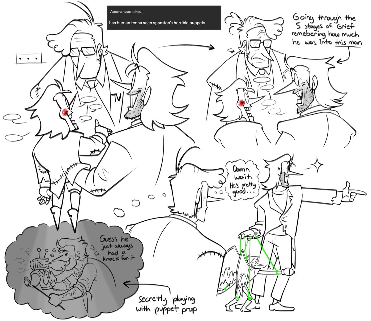 Rascal_Rose's tweet image. Lil compilation of asks I got over on tumblor #spamtenna #humanization