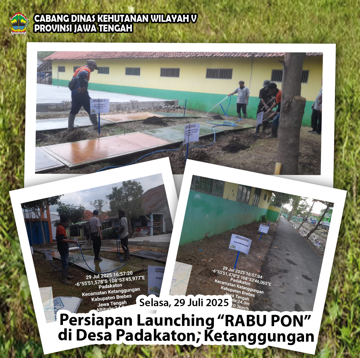 cdk5dlhkjateng's tweet photo. Persiapan untuk sukseskan launching “RABU PON” oleh TP PKK Jateng pada 29 Juli 2025 di Desa Padakaton, Ketanggungan, Brebes

Dukung program 1 KK 1 Rumah Layak Huni &amp; gerakan perempuan menanam pohon 🌱

#RabuPon #JatengGayeng #PKKJateng #KetanggunganBersiap
@widi_artanto https://t.co/fwEwY0qF26